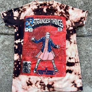 Stranger Things Custom Bleached T-shirt
